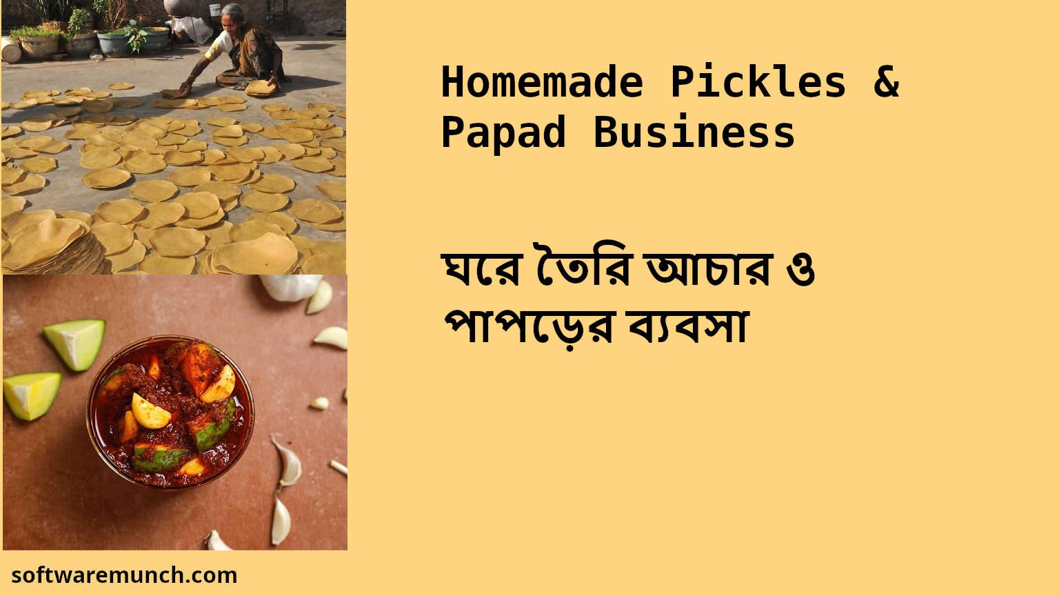 Homemade Pickles & Papad Business